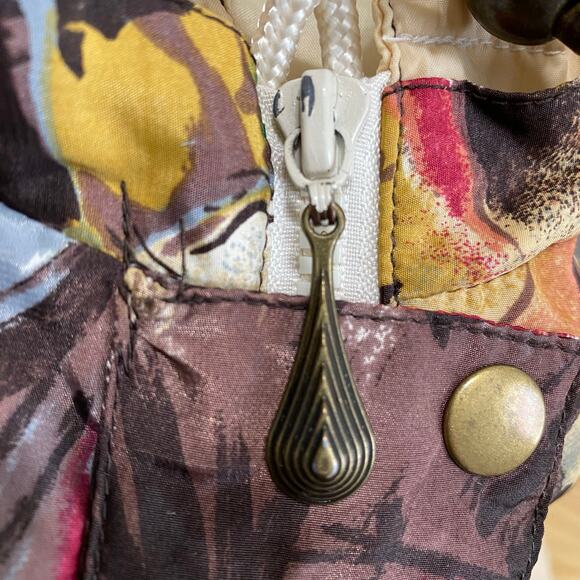 Vintage Braetan 80s Windbreaker Jacket Womens Size M Oversized Painterly* - Picture 8 of 12